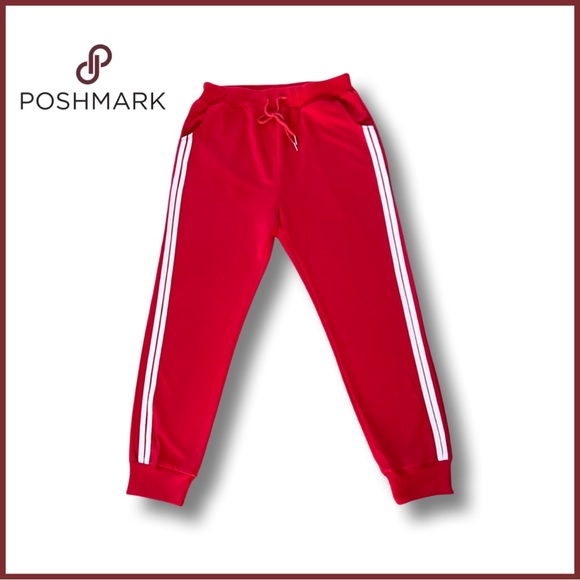 Women's Drawstring Waist Striped Side Joggers Sweatpants with Pockets - Picture 7 of 14